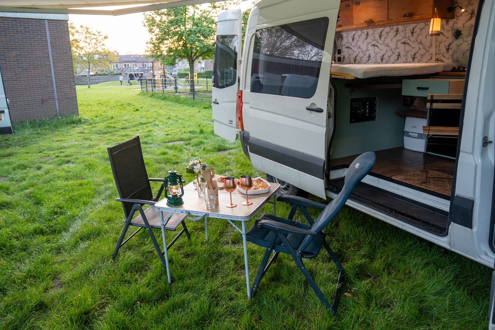 Horizon campervan exterior with electric awning